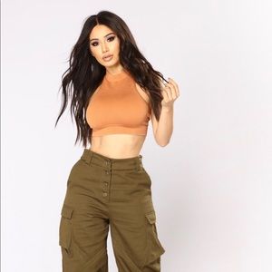 Racer Back Crop Top